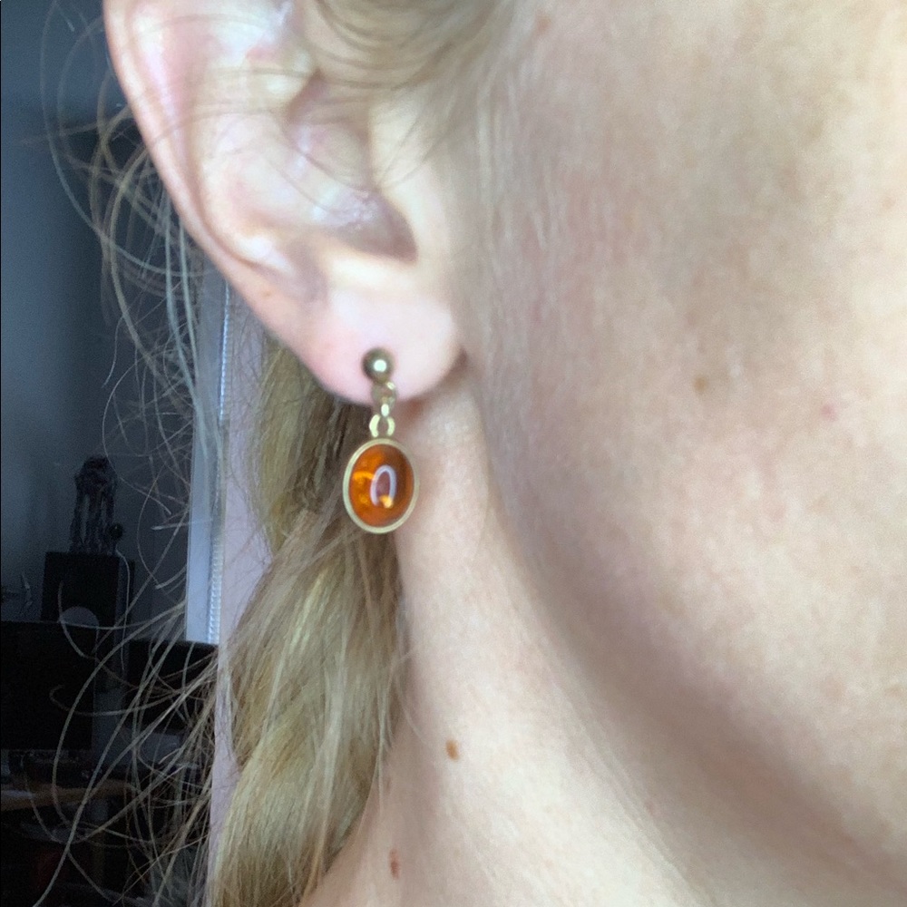 Vintage Amber Earrings